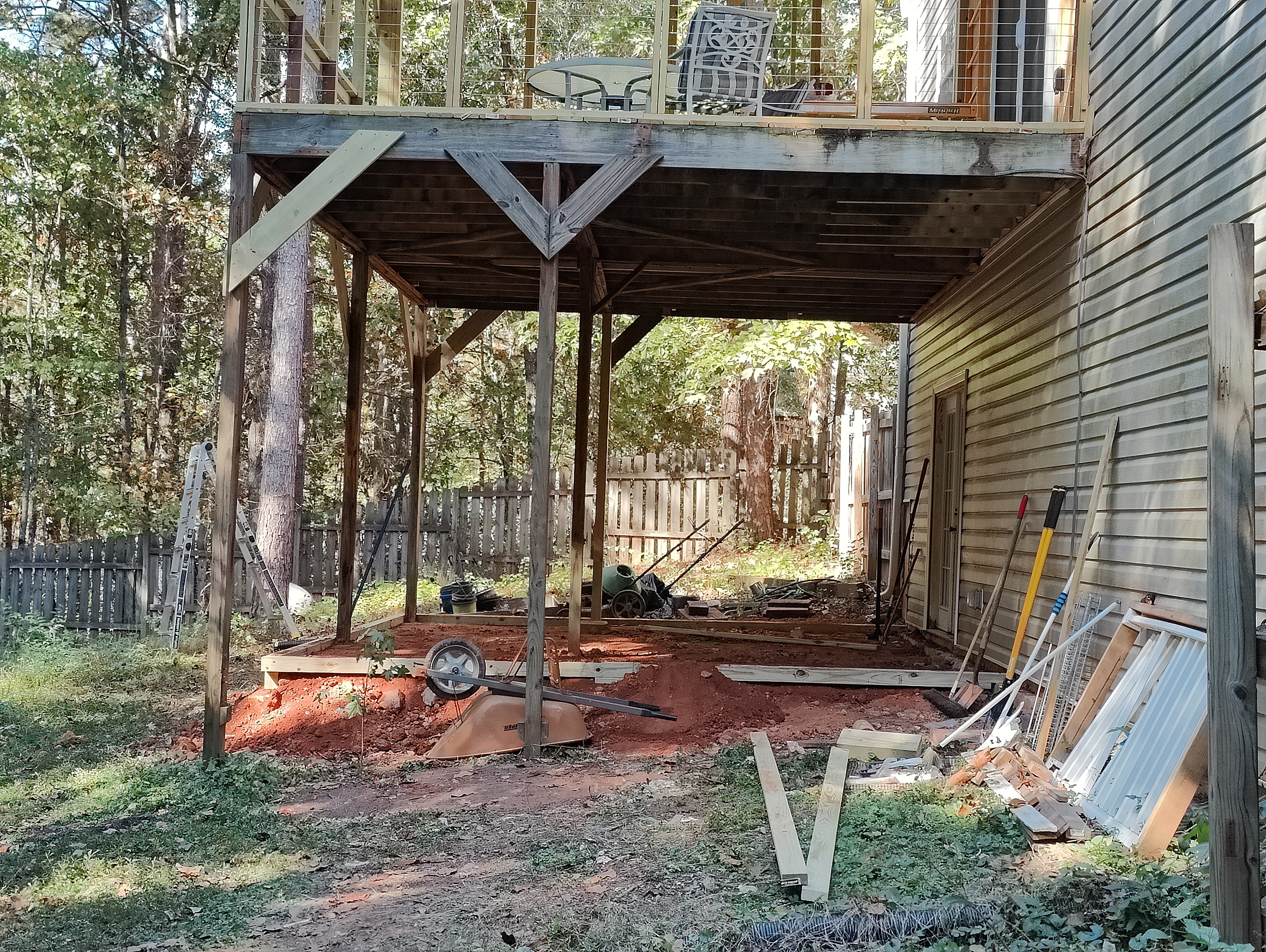 Deck repair with metal roof and screening by DWR Services LLC in West Georgia &ndash; photo 3